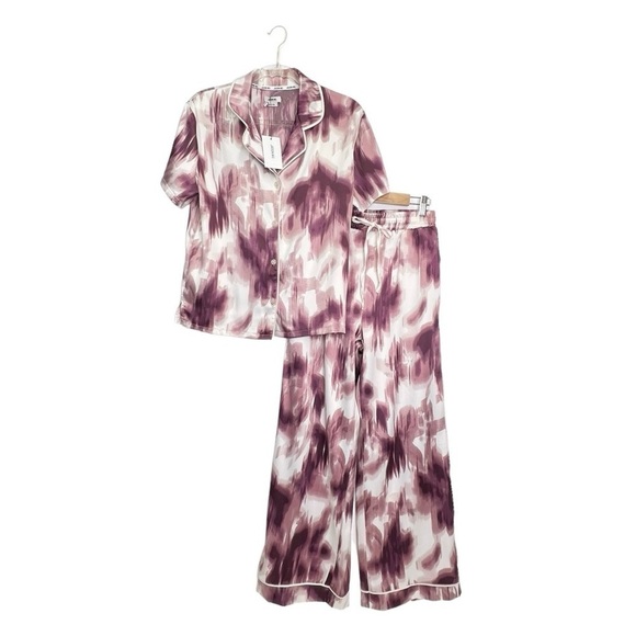 Jason Wu Pajamas Women’s Size Small Purple & White Shirt Top & Pants Set New NWT - Picture 1 of 6